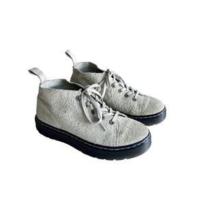 Dr. Martens Baynes Grey Leather Lace Up Sneakers size 5